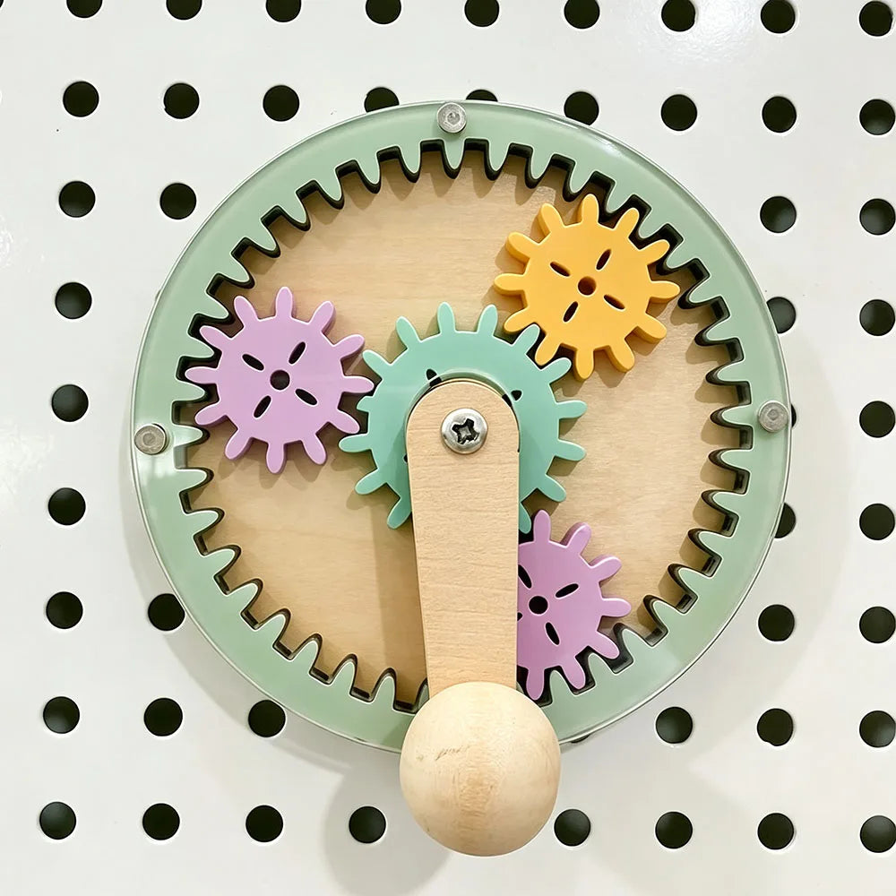 Wooden Busy Board DIY Toy Baby Montessori Sensory Activity Board Accessories For Children Locks Busyboard Parts Educational Toys