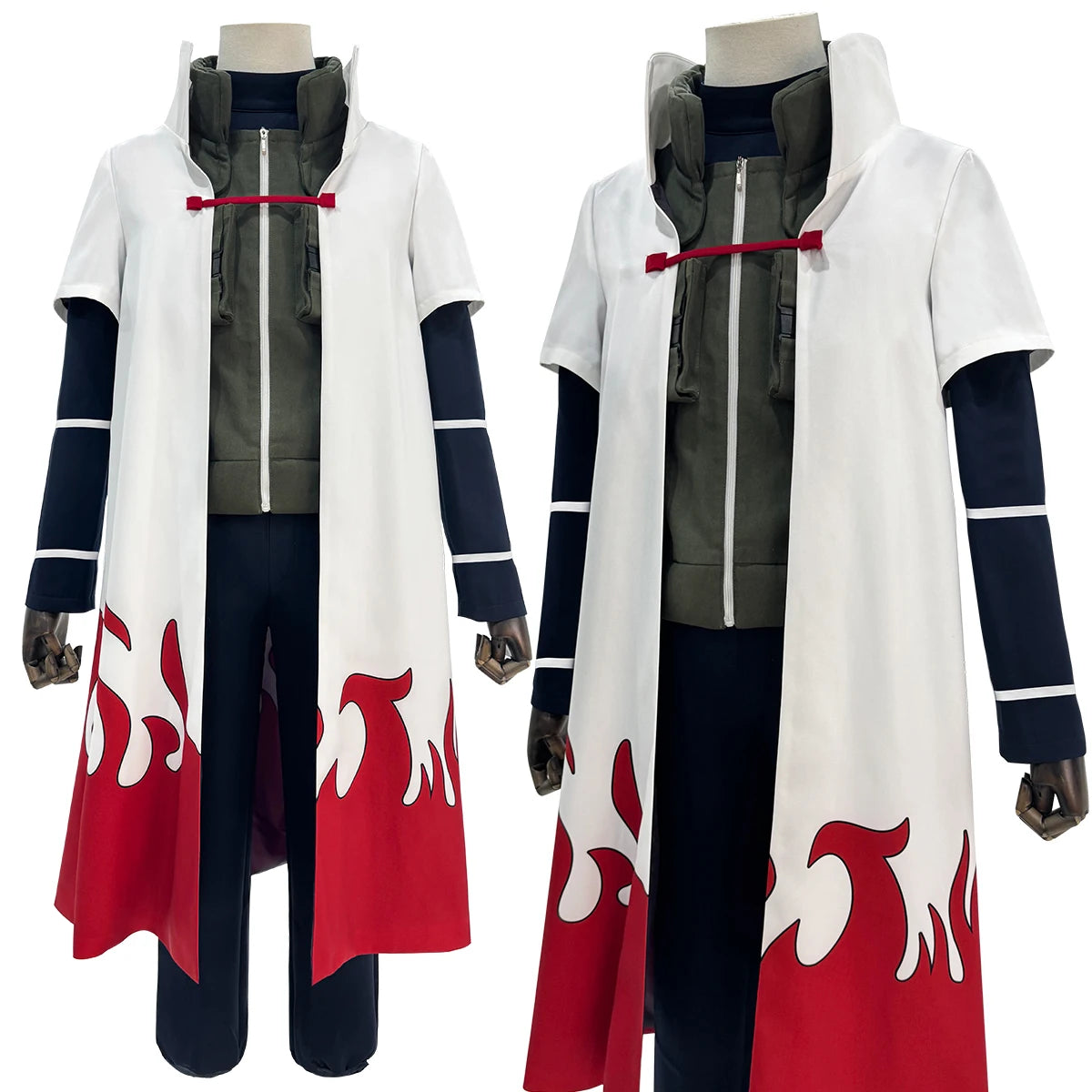 Anime-Inspired Ninja Cosplay Costume Cloak Vest & Pants