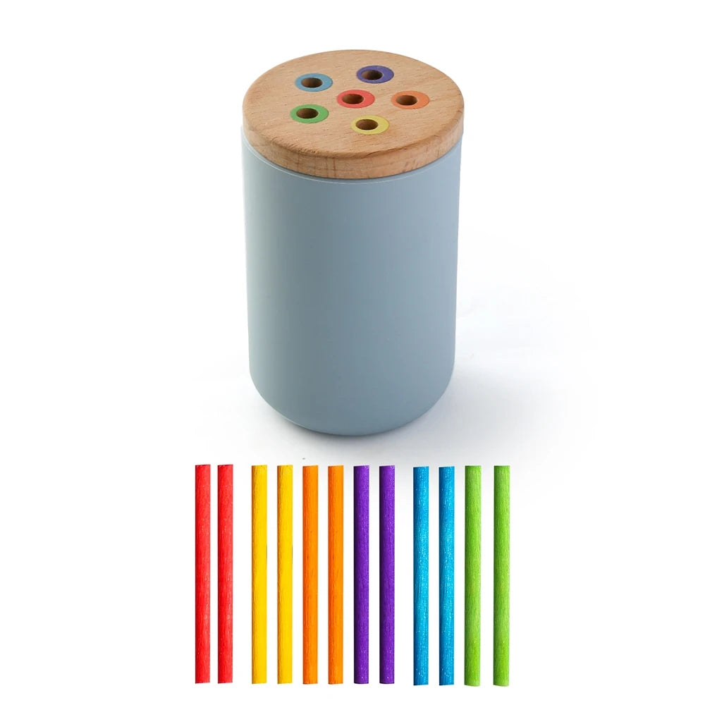 Montessori Silicone Toys Color Sorting Fine Motor Toys Shape Matching Sensory Toys Early Educational Puzzle Toys for Toddlers