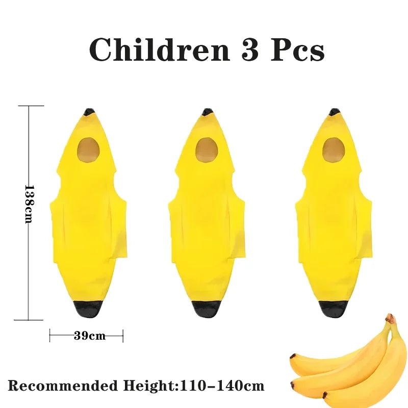 Banana Costume for Kids & Adults Halloween & Parties