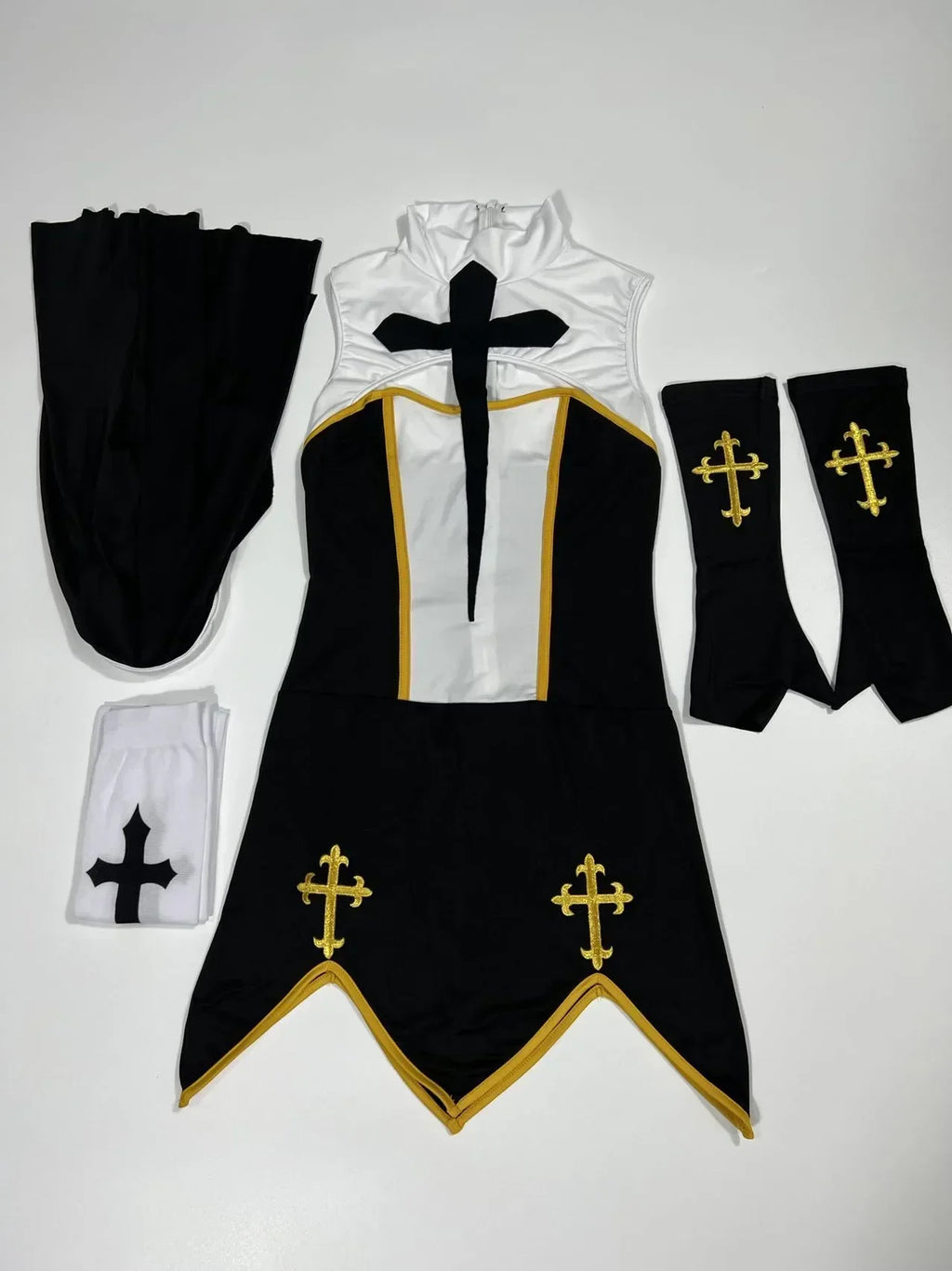 Women’s Gothic Nun Costume for Halloween & Carnival