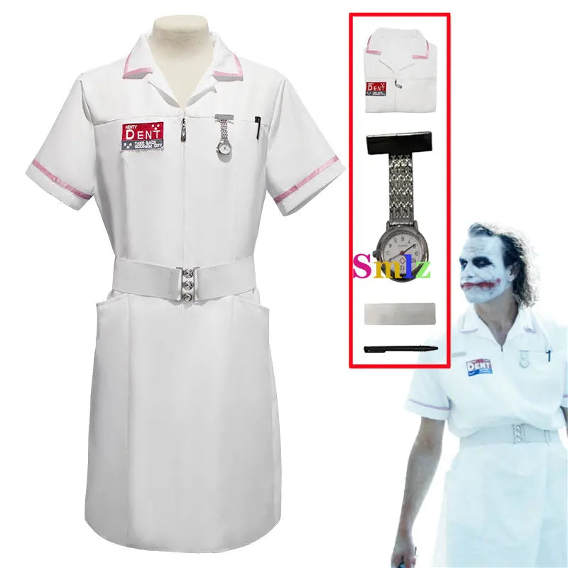 Scary Nurse-Inspired Halloween Cosplay Uniform Set