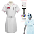 Scary Nurse-Inspired Halloween Cosplay Uniform Set