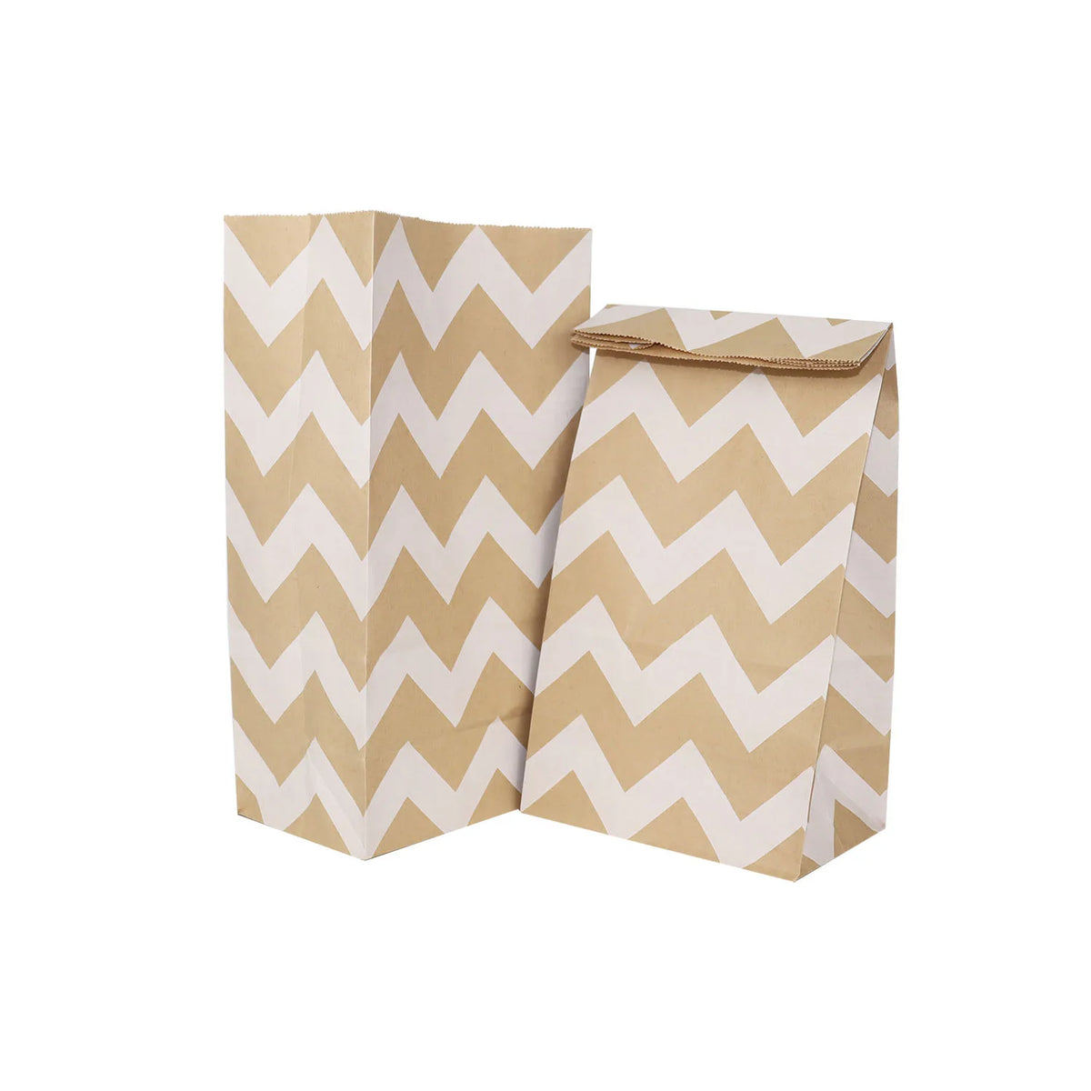 6/12/24pcs Mixed Style Kraft Craft Paper Bags Wave Dot Candy Cookie Packaging Bag Birthday Party Supplies Wedding Guest Gift Bag