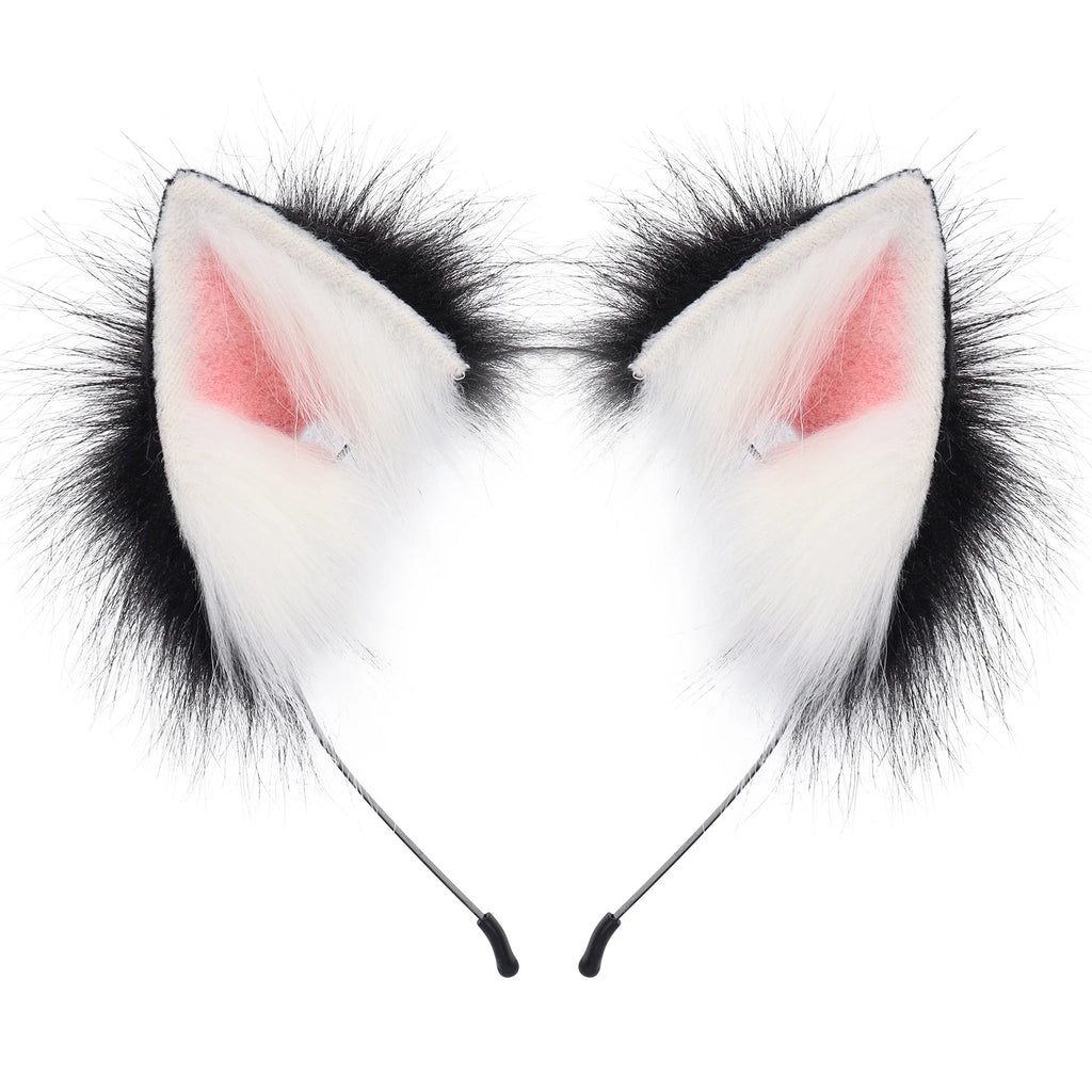 Faux Fur Cat and Fox Ear Headband for Cosplay Costumes