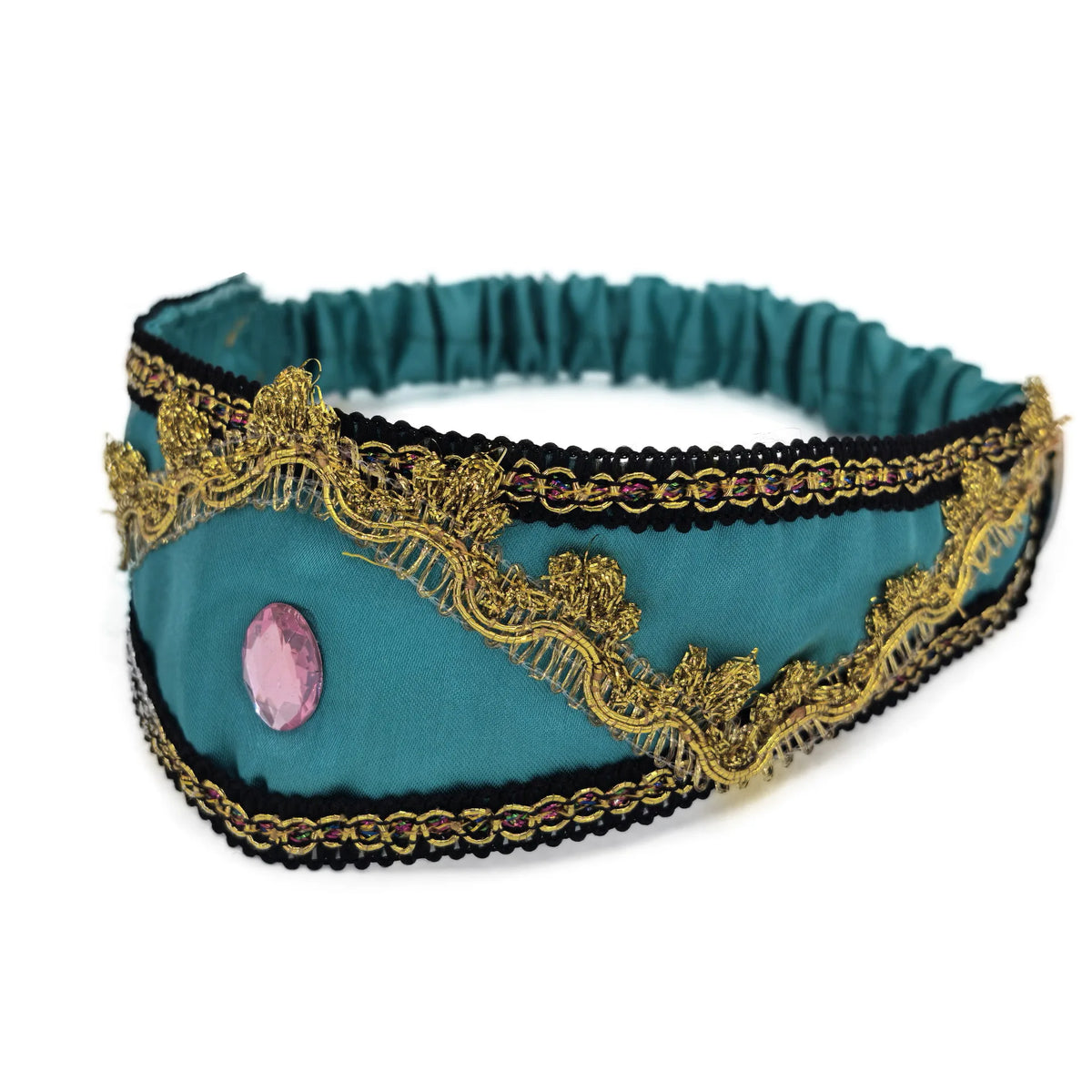 Princess Crown Headband with Braided Wig and Bow for Girls