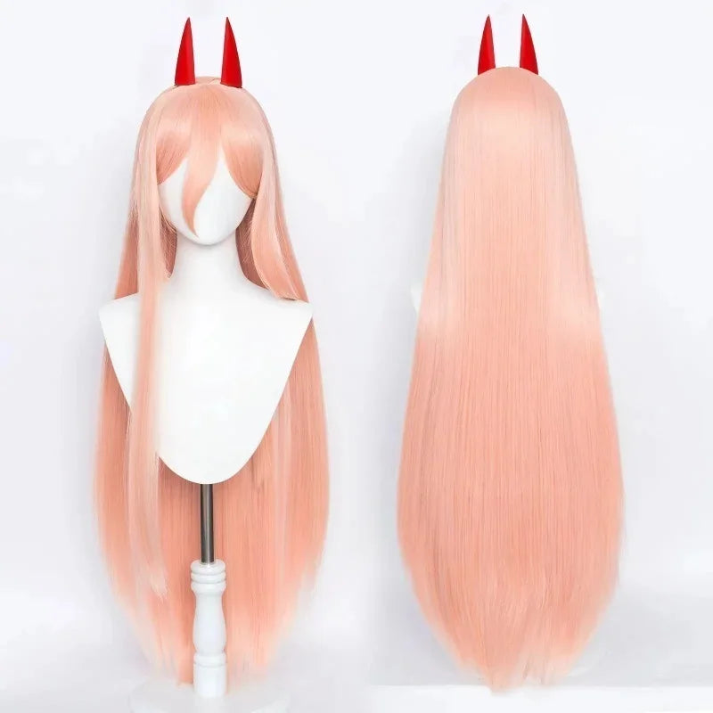 Long Orange Pink Two-Tone Cosplay Wig Heat Resistant Synthetic Hair