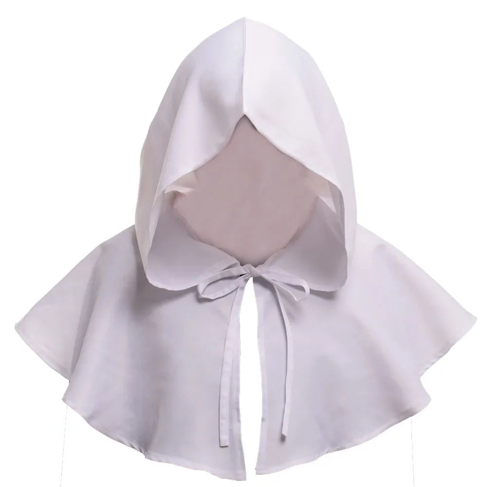 Black Hooded Halloween Cape Cloak for Cosplay & Parties