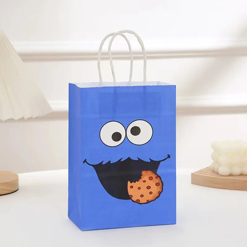 Sesame-Street Party Decoration Elmo Theme Birthday Party Gift Bags Baby Shower For Kids Birthday Party Supplies Kids Toys Box