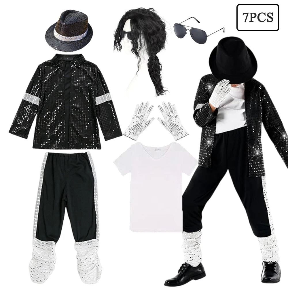 Boys Pop Star Dance Costume for Halloween & Performances