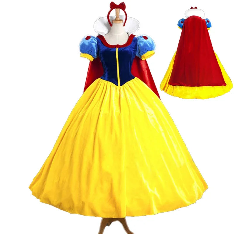Women's Snow White-Inspired Princess Costume Dress