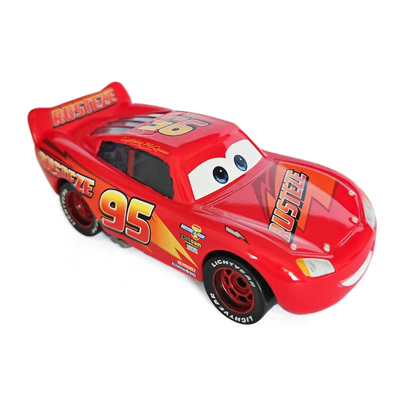 Pixar Cars Electroplated Pink 95 Lightning McQueen 1/55 Metal Die Casting Model Car Alloy Material Collectibles Racing Toys