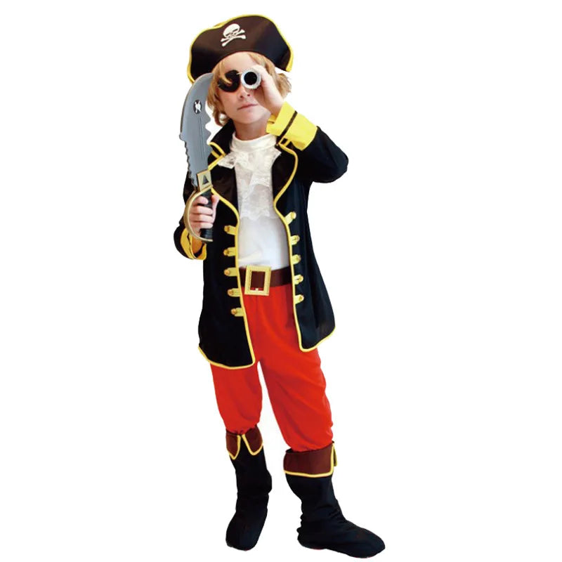 Kids Pirate Costume for Boys Halloween & Dress-Up Parties