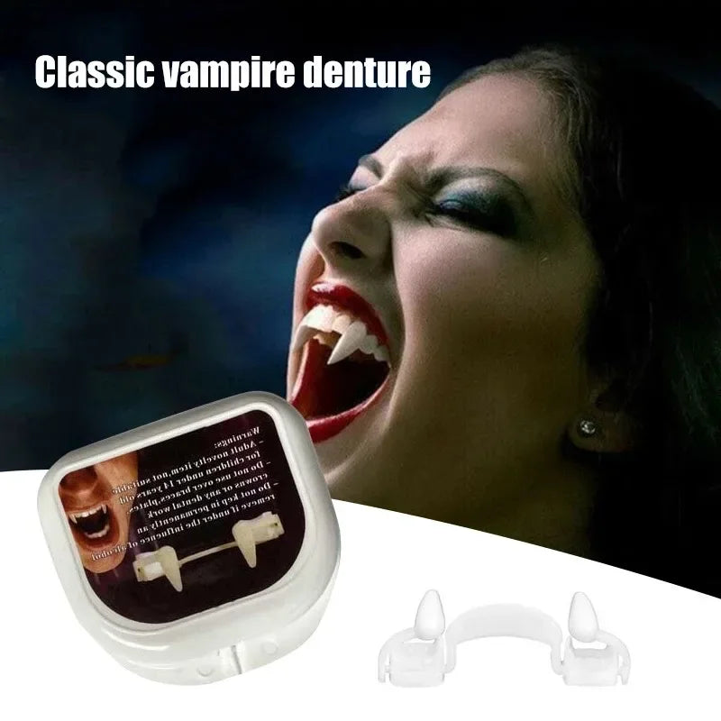 Vampire Fangs Costume Prop Set for Halloween & Cosplay