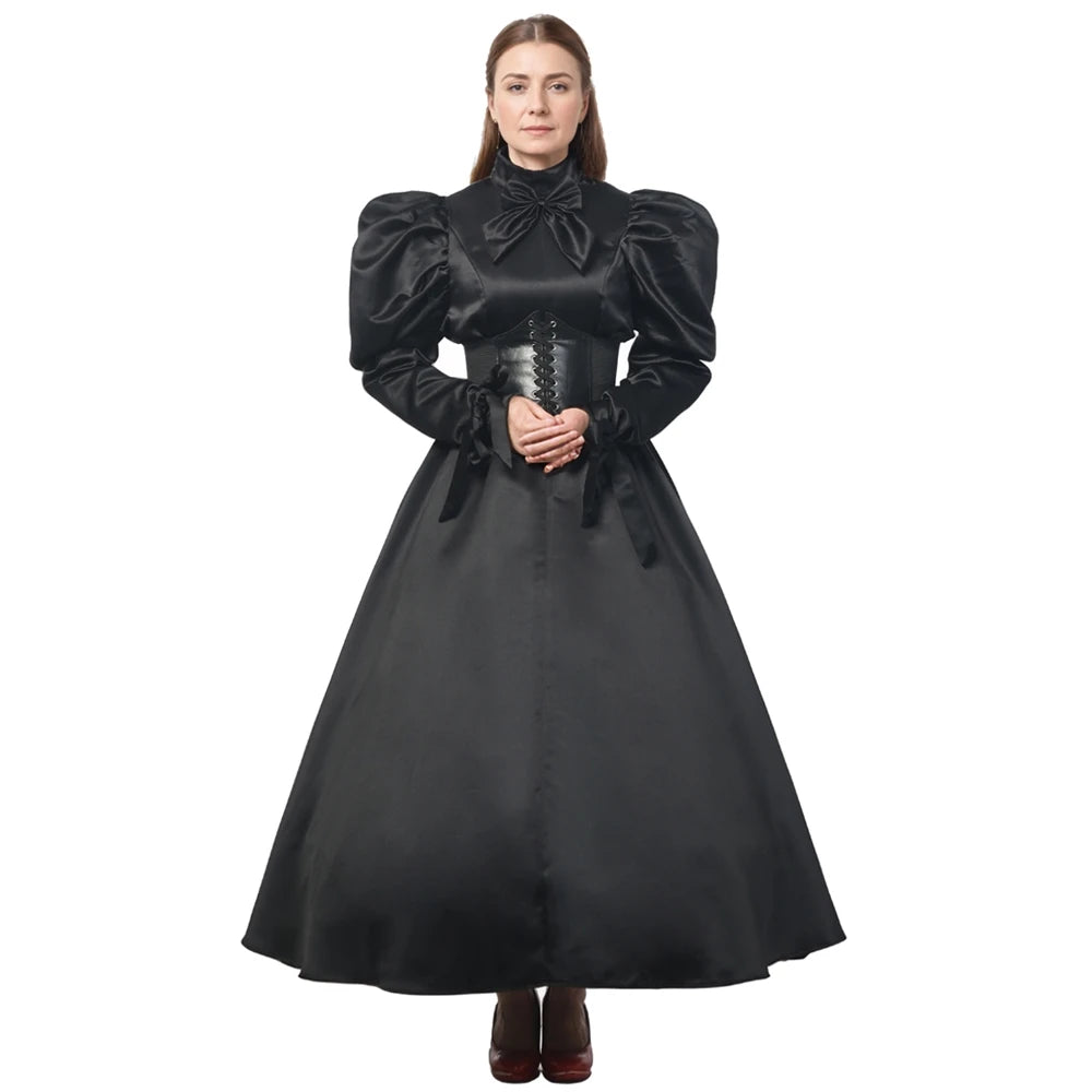 Women’s Black Gothic Victorian Renaissance Ball Gown