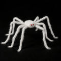 Halloween Black Giant Spider Scary Artificial Plush Spider Home Bar Haunted House Scene Ornaments Props Holiday Outdoor Decors