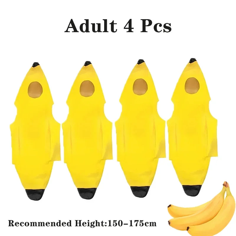 Banana Costume for Kids & Adults Halloween & Parties