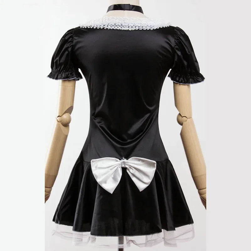 Black Maid Cosplay Costume Dress for Women