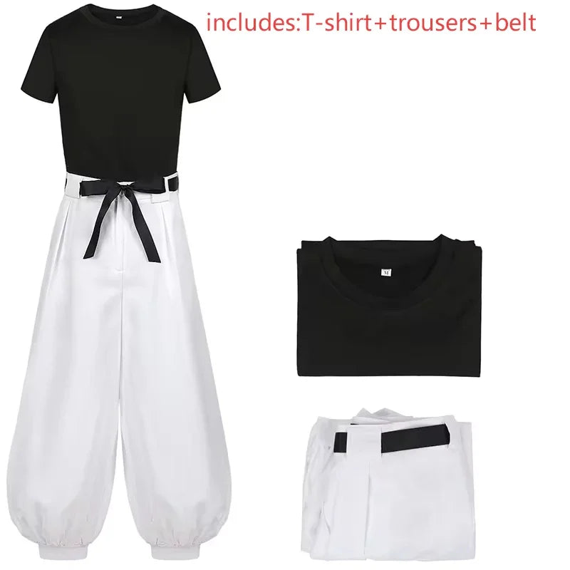 Men’s Anime-Inspired Cosplay Costume Set with Wig