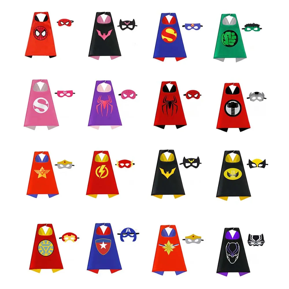 Kids Superhero-Inspired Cape Costume for Parties