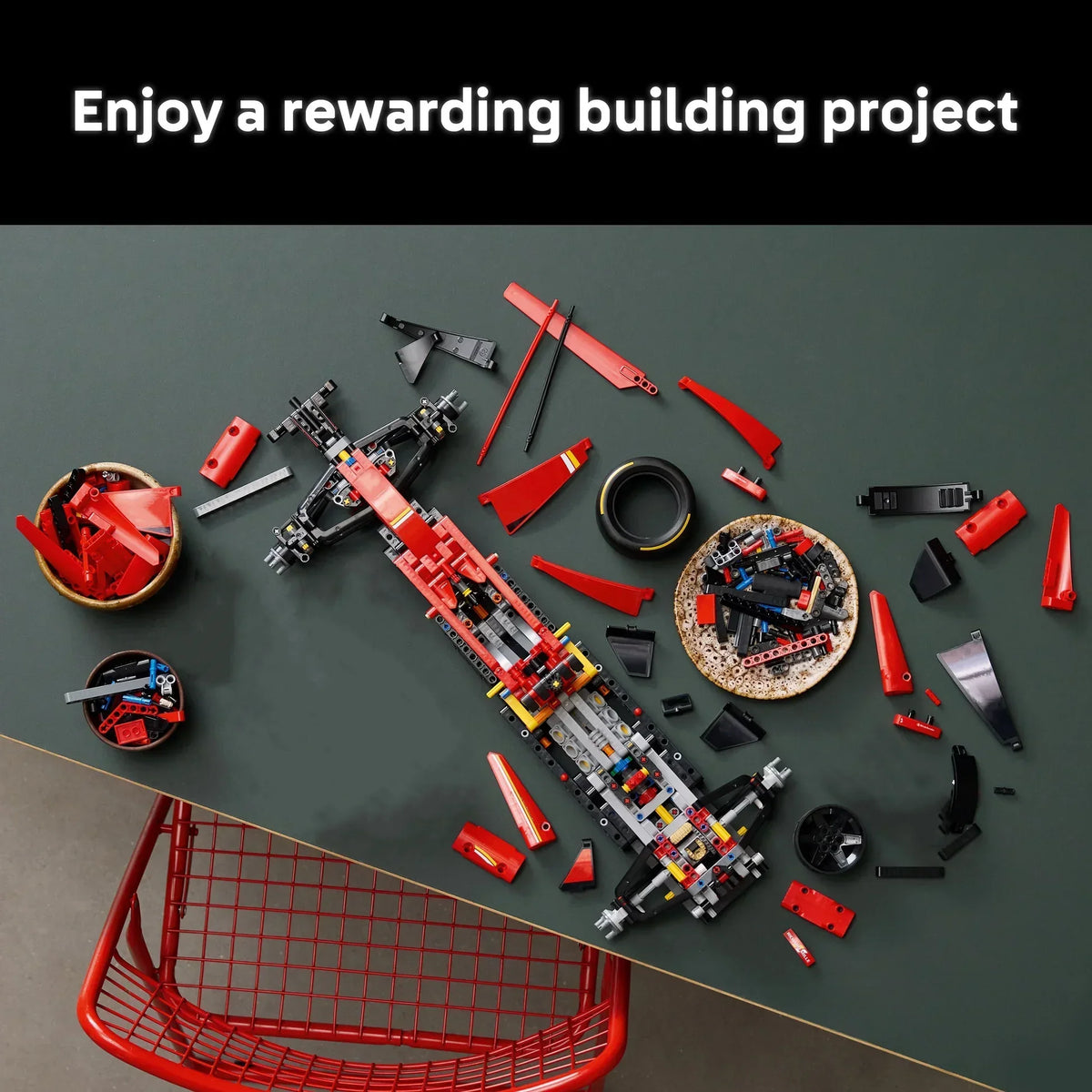 Technical 1361/1639PCS RB20 SF-24 1:8 Scale Racing Car Mechanical Group Kit MOC Collectible Assembly Car Model Birthday Gift Toy