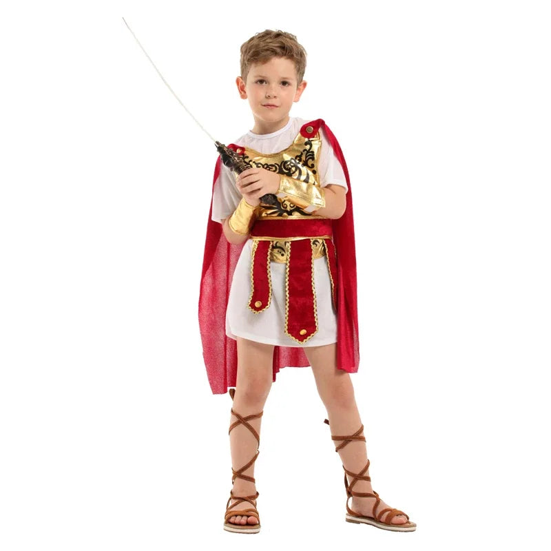 Kids Roman Warrior Costume for Halloween & Parties