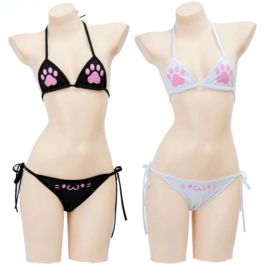 Women's Cat-Themed Cosplay Swimsuit for Summer Events