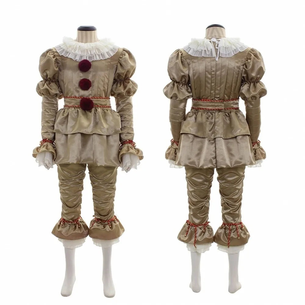 Men’s Horror Clown Cosplay Costume for Halloween & Stage
