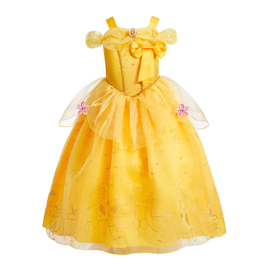 Girls Elegant Princess Dress Christmas & Halloween Costume