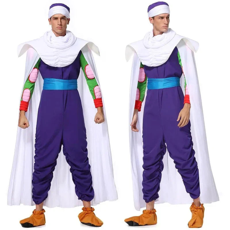 Green Anime-Inspired Character Cosplay Costume for Men