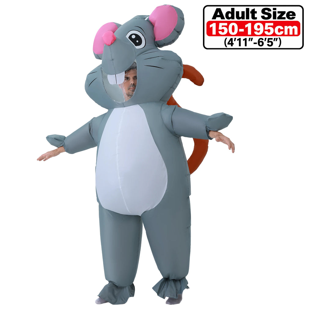 Adult Green Alien Inflatable Costume for Halloween & Parties