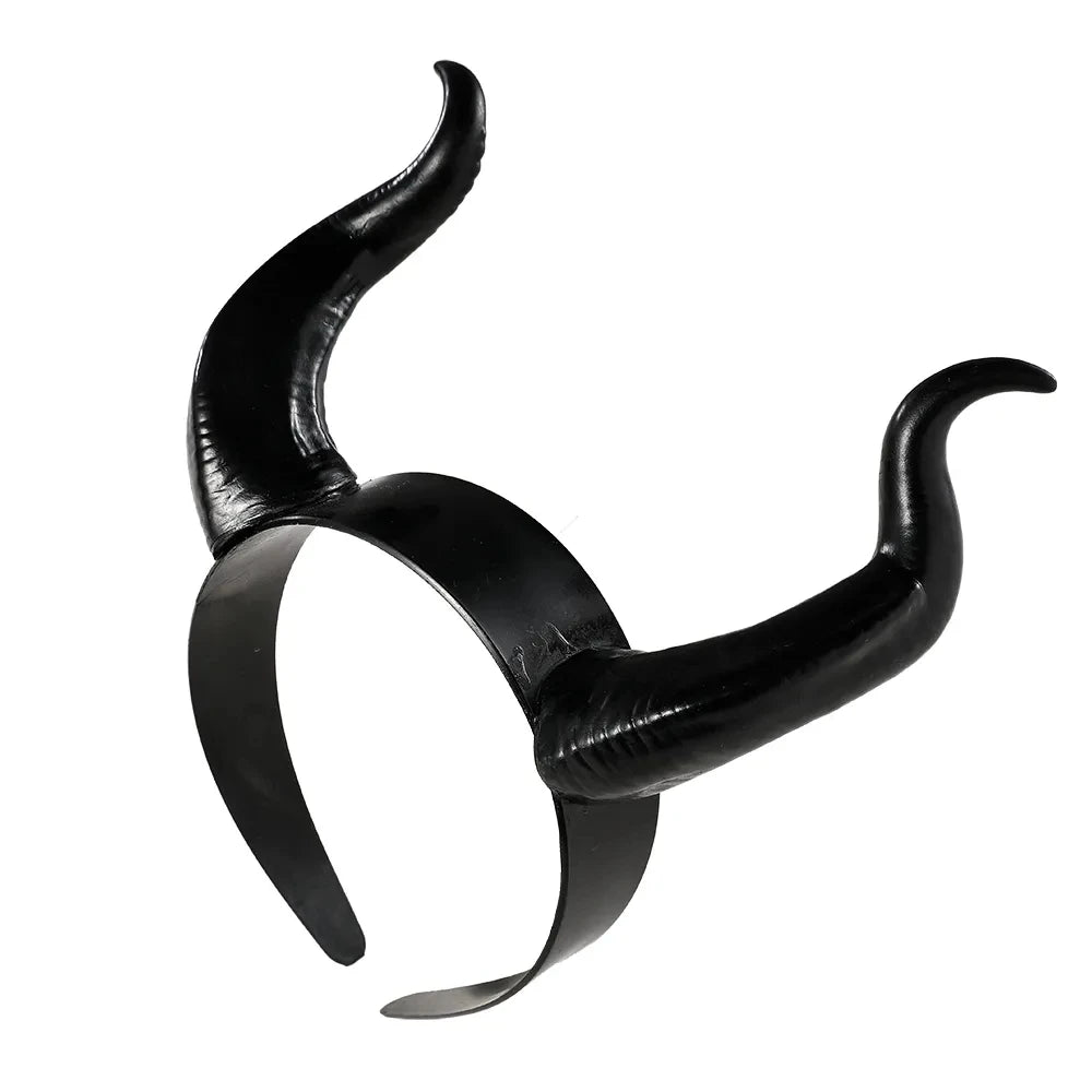 Black Horned Witch Headband, Halloween Costume Headpiece