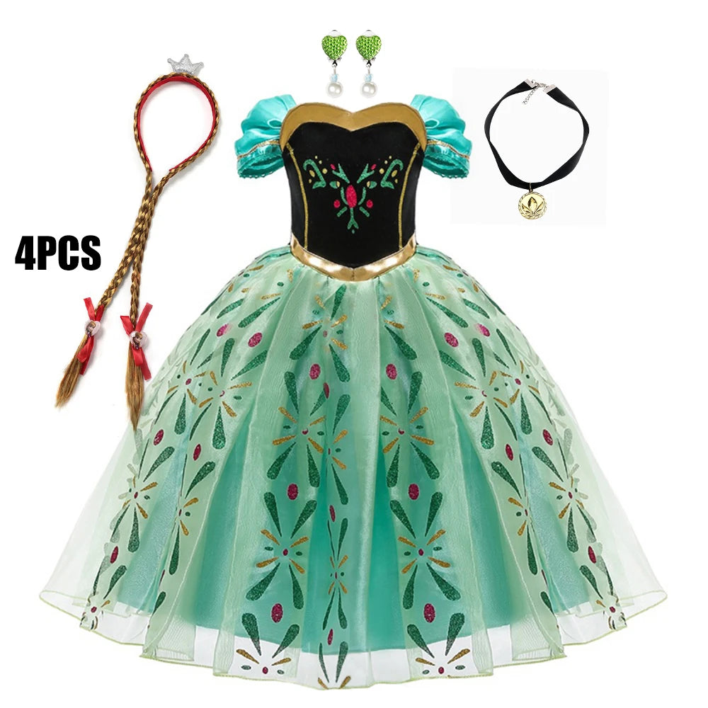 Kids Princess Costume Dress for Birthday Carnival and Parties
