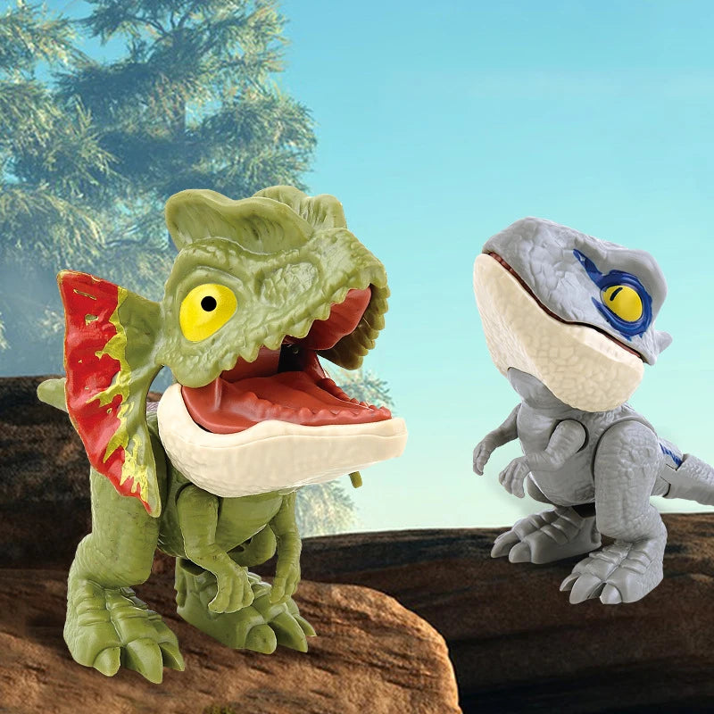 Mini Finger Dinosaur Toys for Kids - Interactive Creative Tricky Tyrannosaurus Model Funny Animal Play Gifts