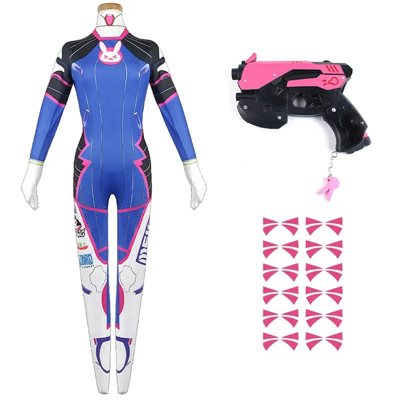 Women’s Futuristic Gaming-Inspired Zentai Cosplay Costume Set