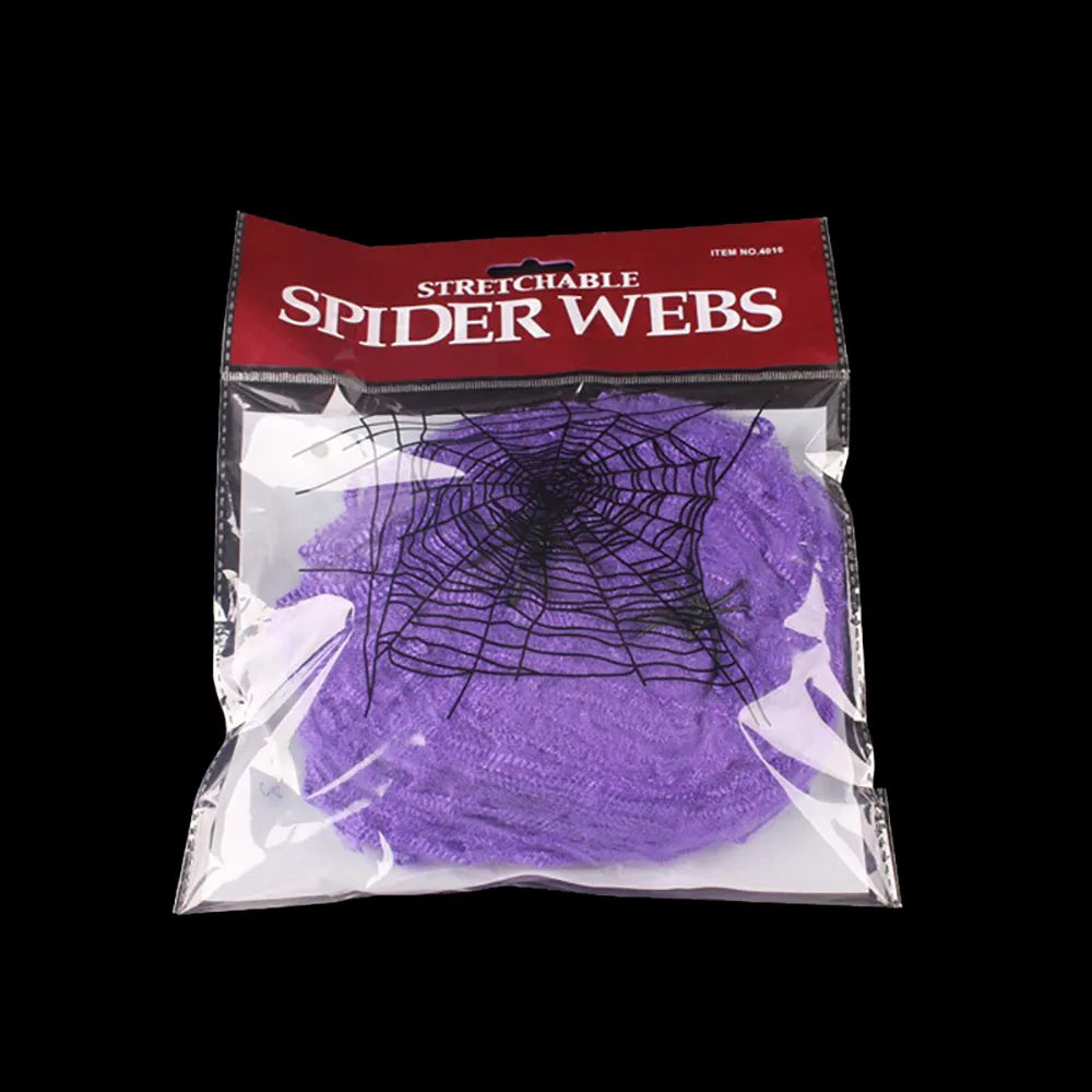Halloween Spider Web Decoration with Spider for Haunted House