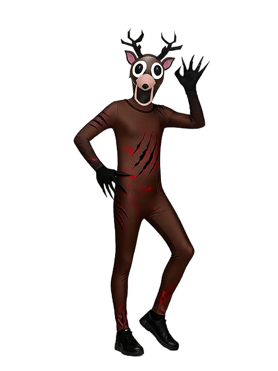 Scary Forest Deer Owl Costume for Adults & Kids