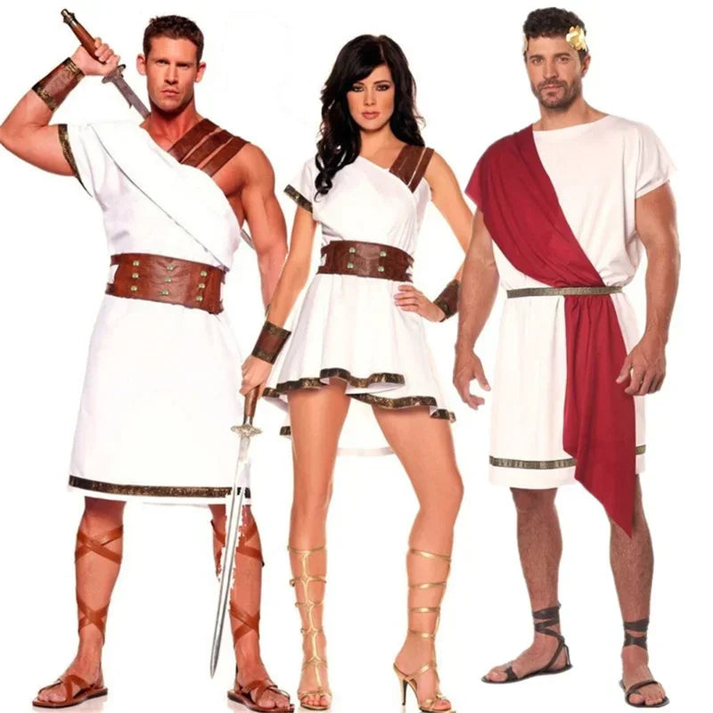 Men’s Greek Roman Gladiator Costume for Halloween
