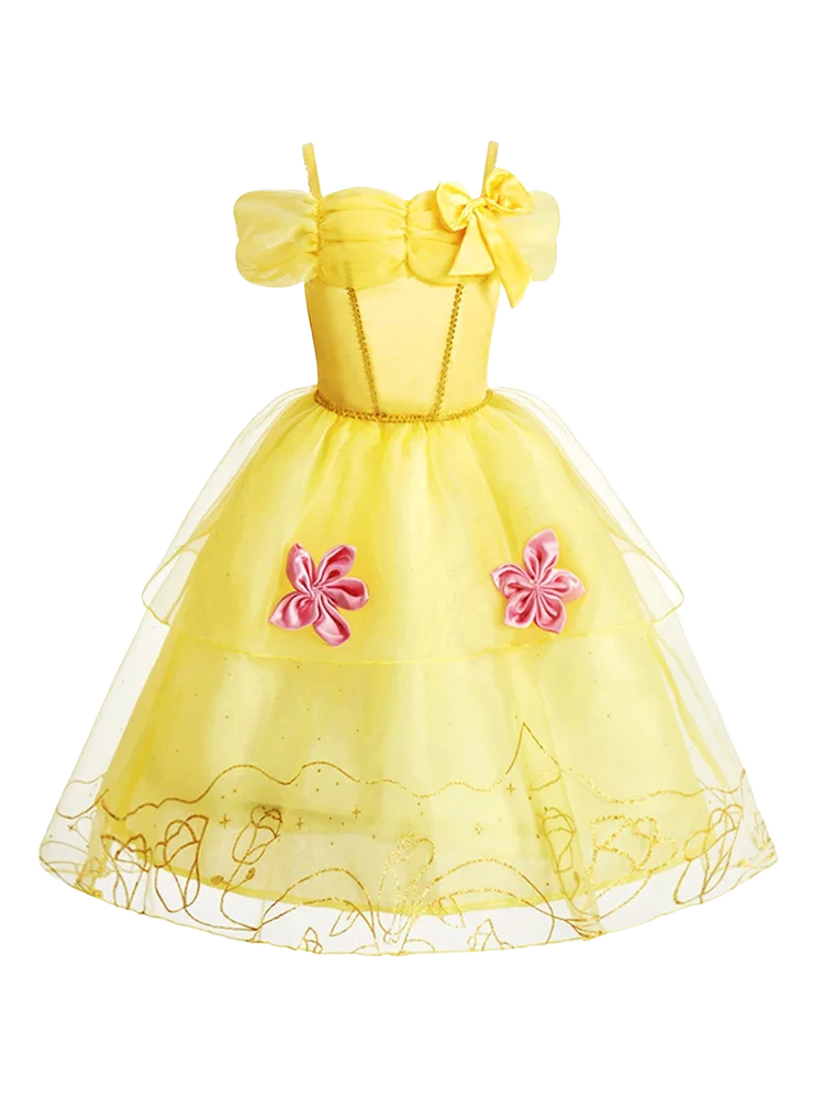 Girls Princess Costume Dress for Christmas, Carnival and Parties