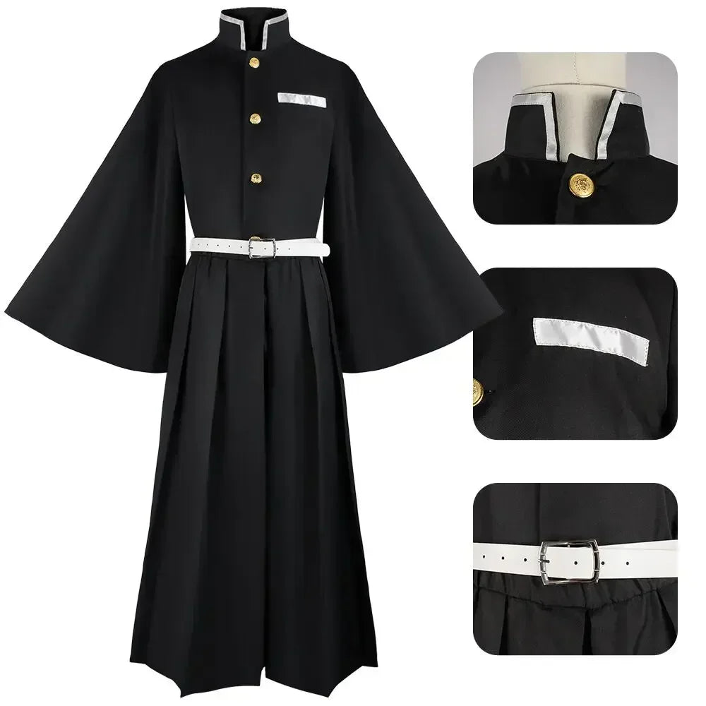 Anime-Inspired Uniform Cosplay Costume with Wig
