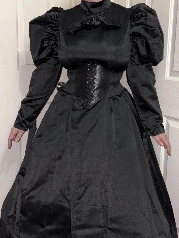 Women’s Black Gothic Victorian Renaissance Ball Gown