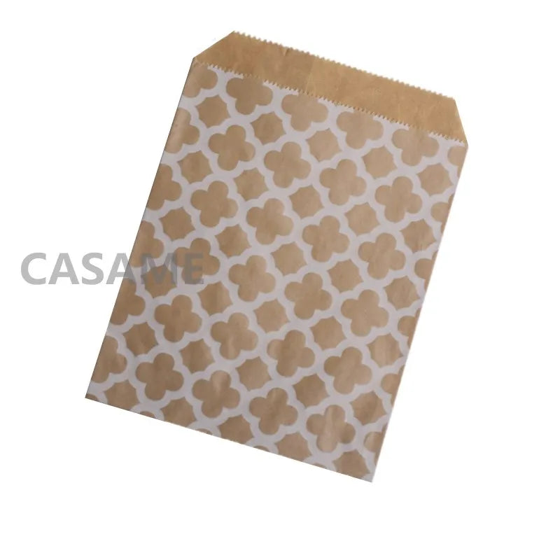 50pcs/ Lot treat candy bag high quality Party Favor Paper Bags Chevron Polka Dot Stripe Printed Paper craft Bags Bakery Bags