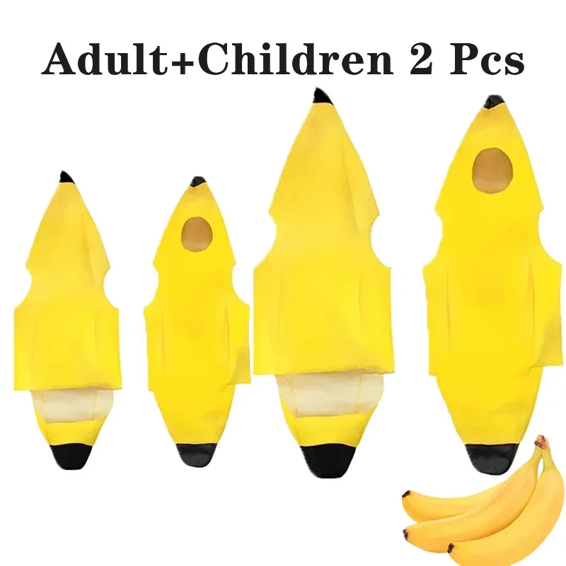 Banana Costume for Kids & Adults Halloween & Parties