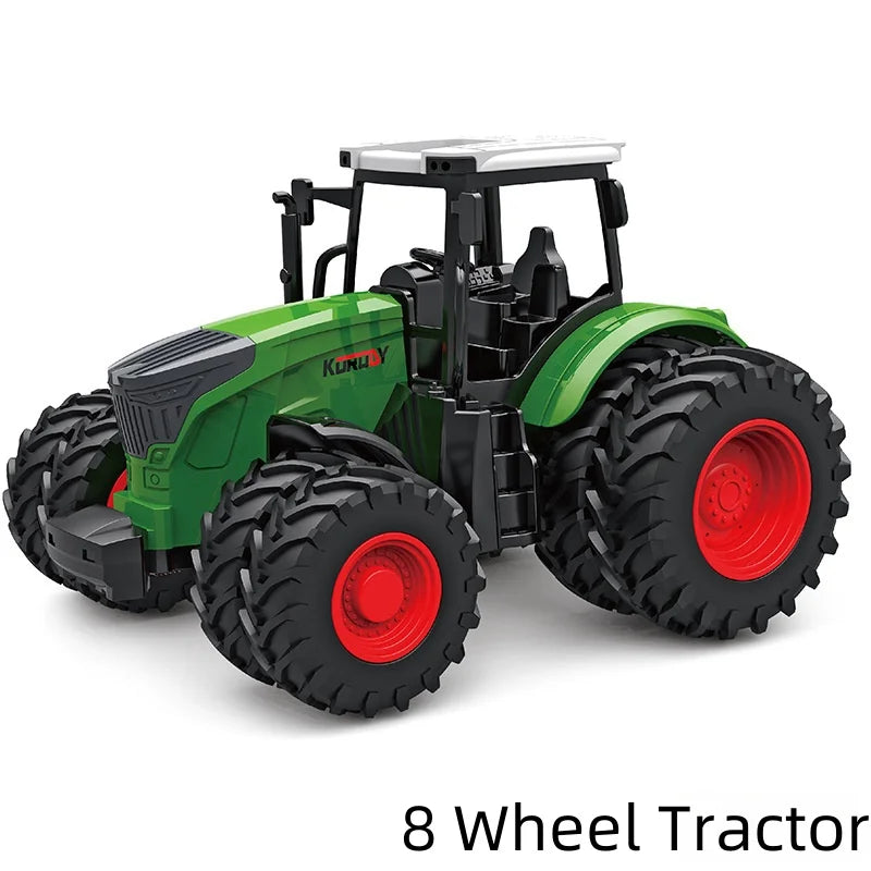 Large Scale Tractor Toys DIY Farmer Car Playset Toy Transport Trailer Engineering Birthday Gifts