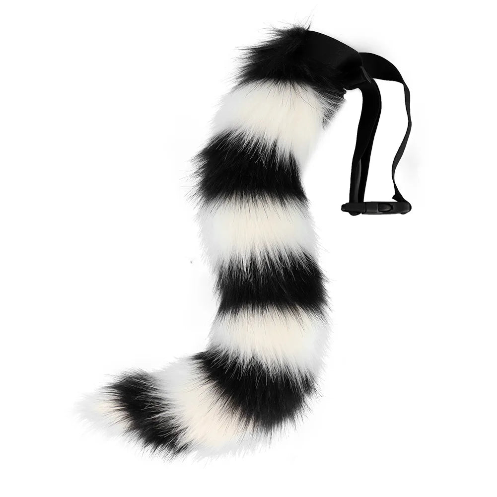 Plush Cat and Fox Tails for Cosplay and Costume Parties