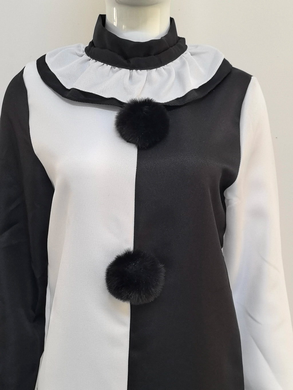 Horror Clown Jumpsuit Costume with Mask for Adults