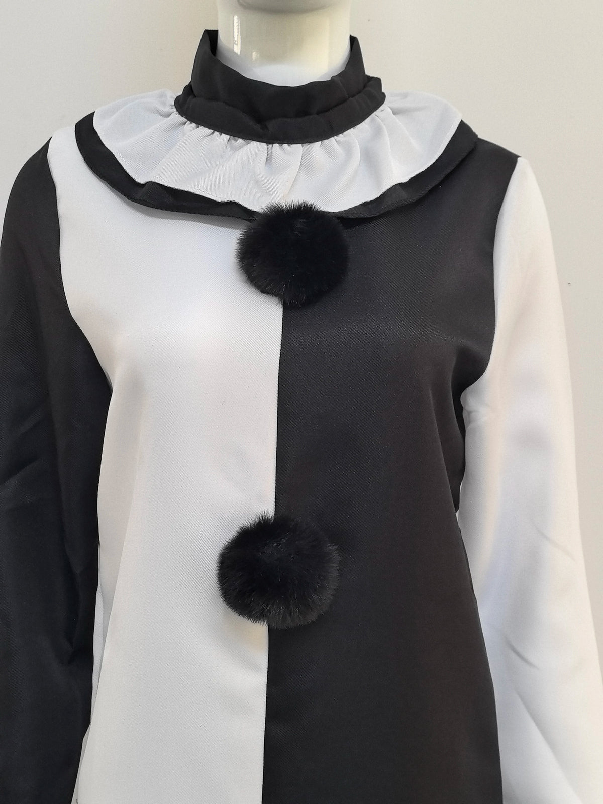 Horror Clown Jumpsuit Costume with Mask for Adults