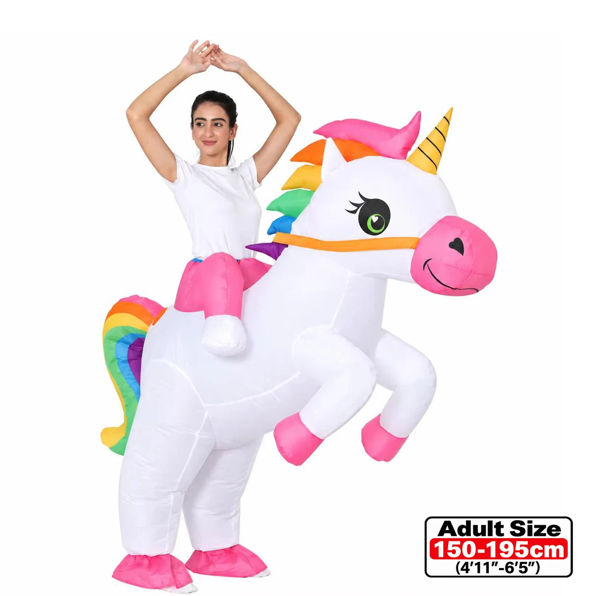 Adult Green Alien Inflatable Costume for Halloween & Parties