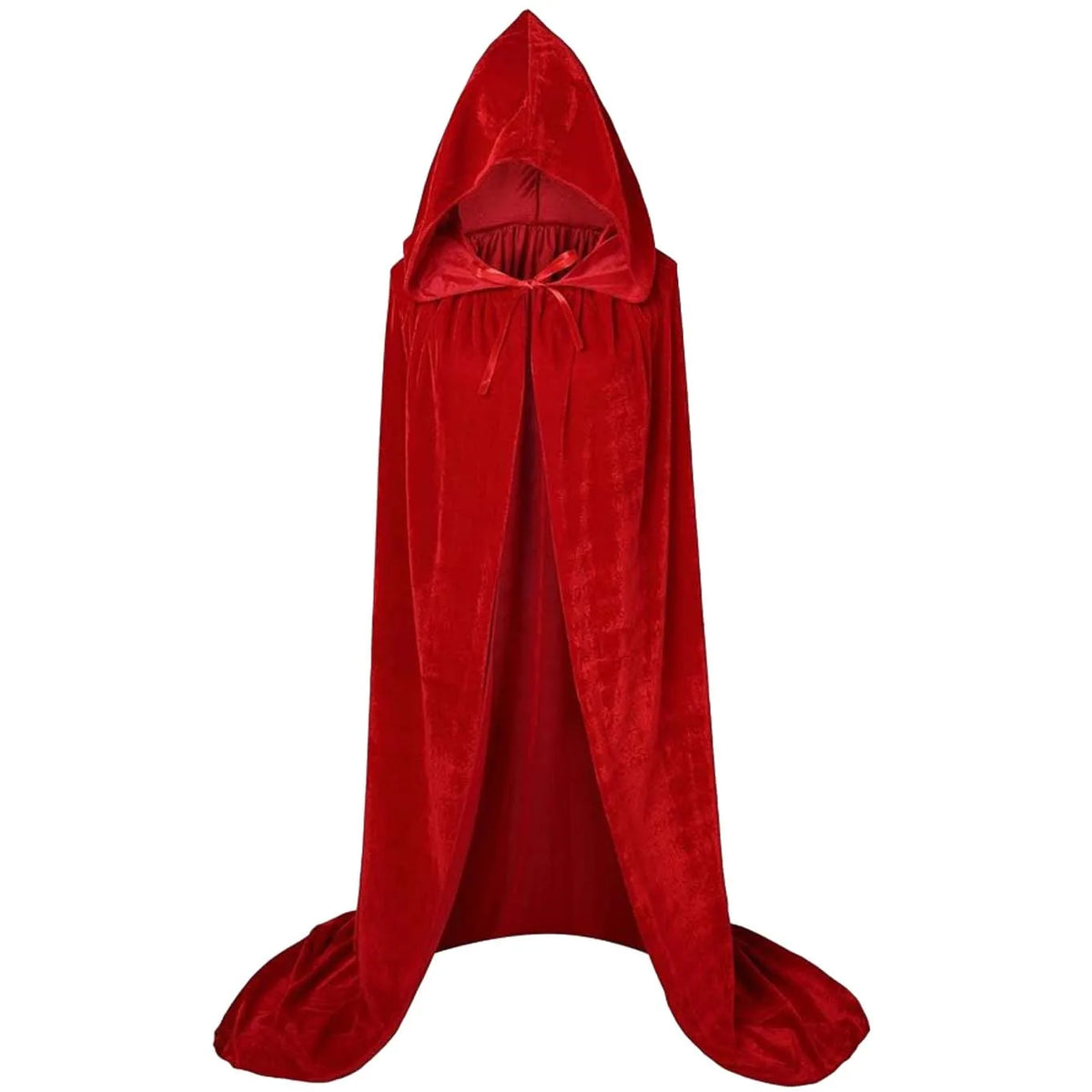 Halloween Pleuche Velvet Cloak Cape Hooded Medieval Costume Witch Wicca Vampire Halloween Cosplay Costume Cape for Christmas
