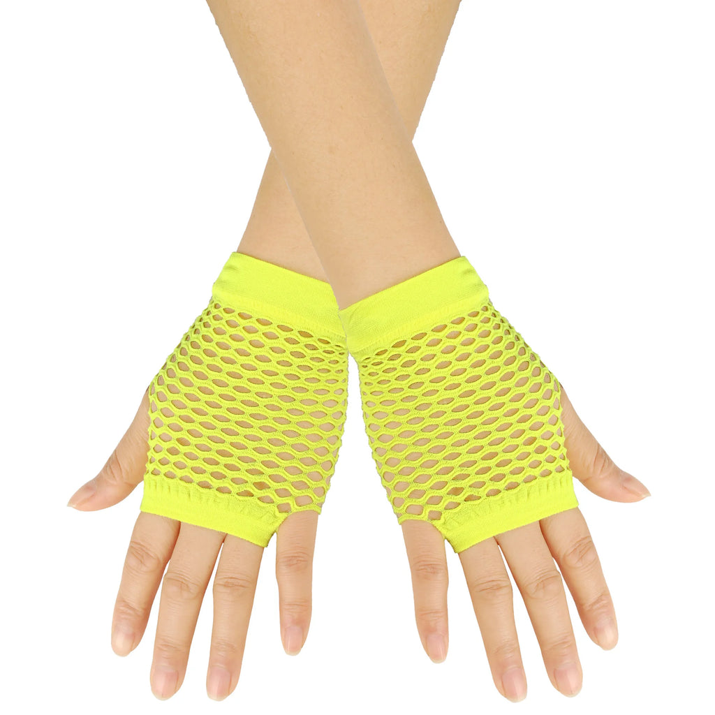 Fingerless Fishnet Gloves for Party Dance and Costume